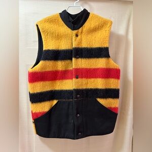 Vintage Shires Blanket Stripe Wool Blend Vest Western Ranch Style Men’s Medium